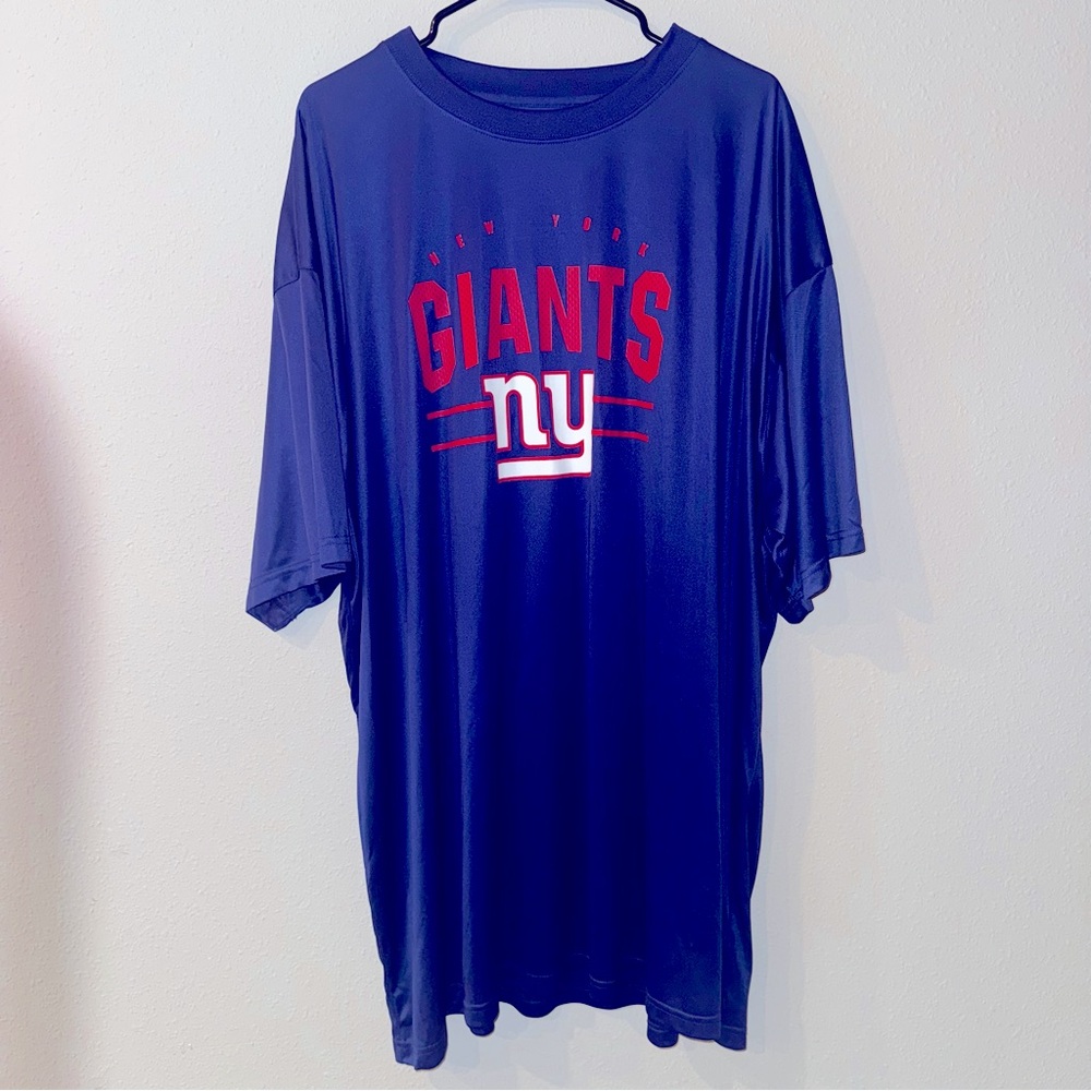 NFL Apparel NY Giants Shirt Size 4XL Blue NWOT